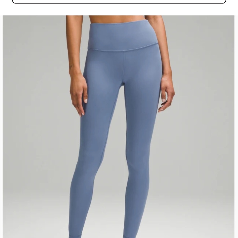 High-Waisted Blue Leggings